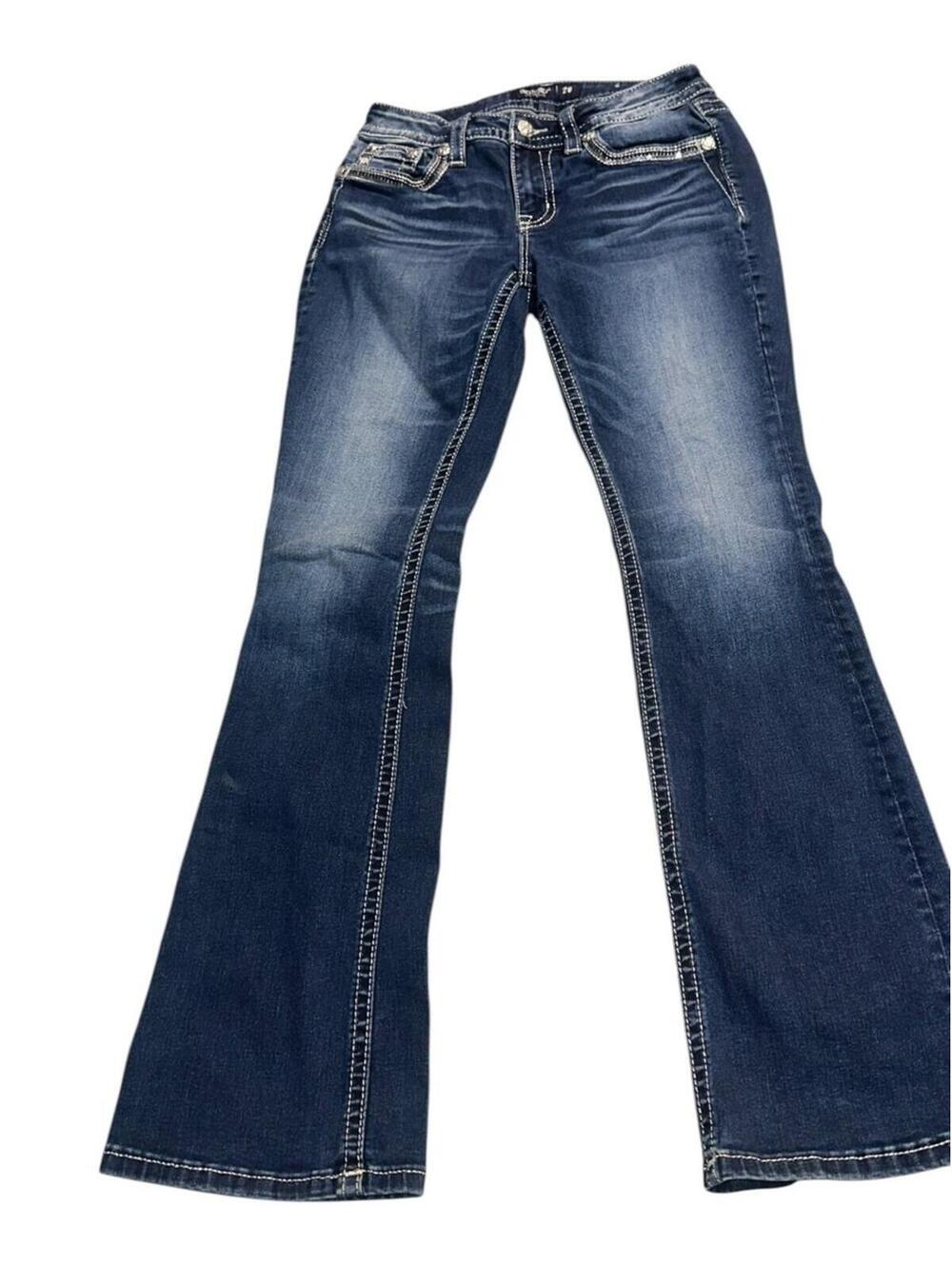 Miss Me Dream Catcher Pocket Embellished Jeans Size 28